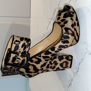 Nine West Cheetah Heels